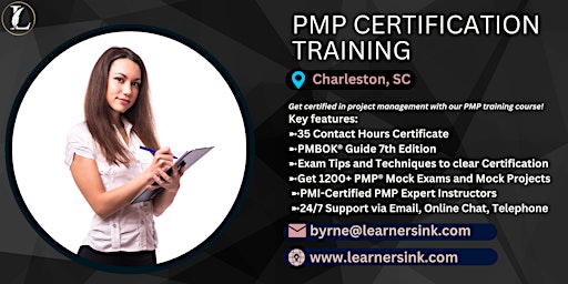 4 Day PMP Classroom Training Course in Charleston, SC primary image