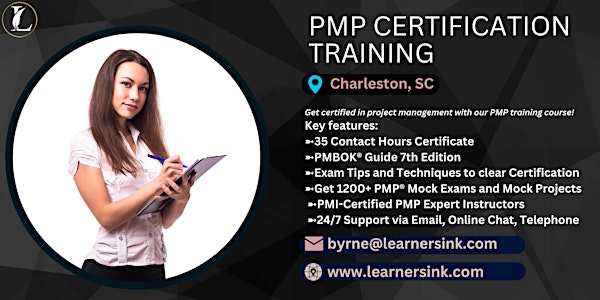 4 Day PMP Classroom Training Course in Charleston, SC