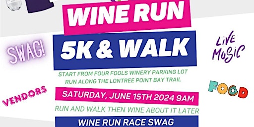 Primaire afbeelding van Four Fools Winery: 5k Wine Run