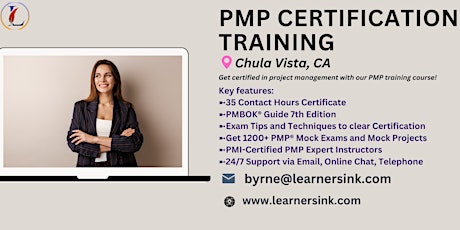 4 Day PMP Classroom Training Course in Chula Vista, CA