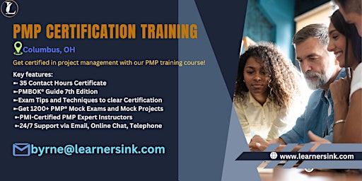 4 Day PMP Classroom Training Course in Columbus, OH  primärbild