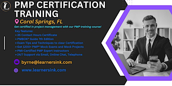 4 Day PMP Classroom Training Course in Coral Springs, FL