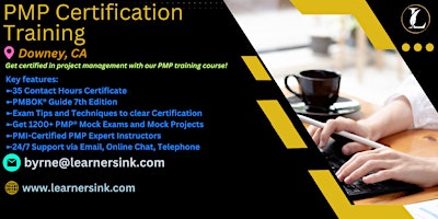 4 Day PMP Classroom Training Course in Downey, CA primary image