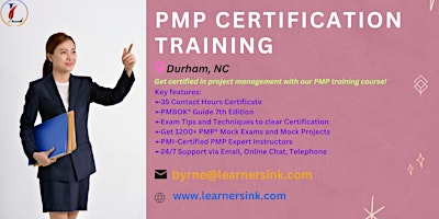 4 Day PMP Classroom Training Course in Durham, NC primary image