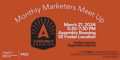 AMA PDX Marketing Meet-Up at Assembly Brewing