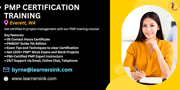 4 Day PMP Classroom Training Course in Everett, WA