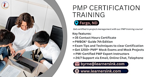 4 Day PMP Classroom Training Course in Fargo, ND primary image