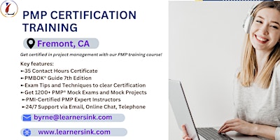 4 Day PMP Classroom Training Course in Fremont, CA primary image