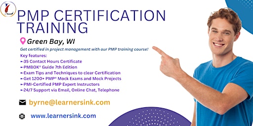 Primaire afbeelding van 4 Day PMP Classroom Training Course in Green Bay, WI