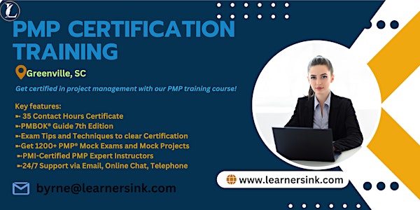 4 Day PMP Classroom Training Course in Greenville, SC