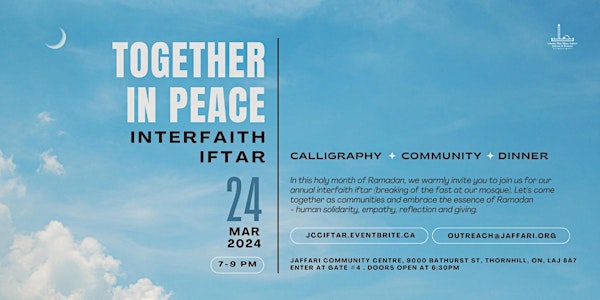 Together in Peace: An Interfaith Iftar at the Jaffari Community Centre