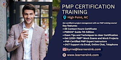 4 Day PMP Classroom Training Course in High Point, NC primary image