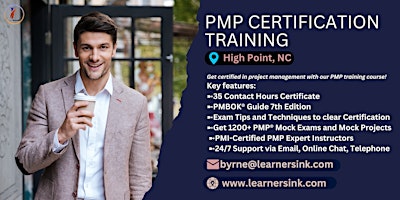 Hauptbild für 4 Day PMP Classroom Training Course in High Point, NC