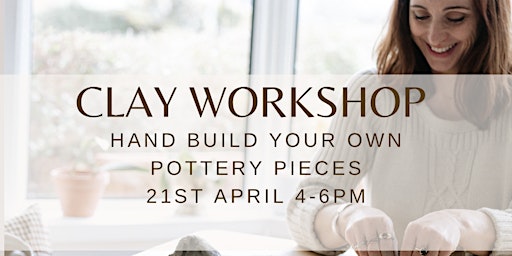 Make your own mug and more. Clay hand building pottery workshop primary image