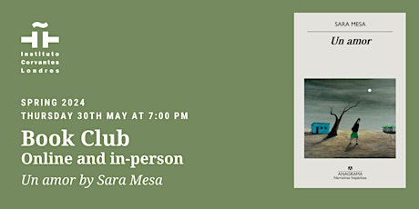 Imagen principal de Club lectura español:  Un Amor de Sara Mesa (30 mayo)