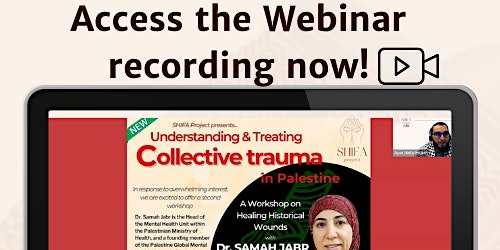 Webinar recording: Understanding & Treating Collective Trauma in Palestine primary image