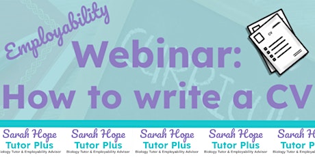 Webinar: How to write a CV