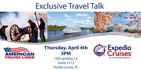 Travel Talk with American Cruise Lines at Expedia Cruises in Punta Gorda