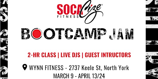 Primaire afbeelding van Socacize Bootcamp Jam - March 9 - April 13/24