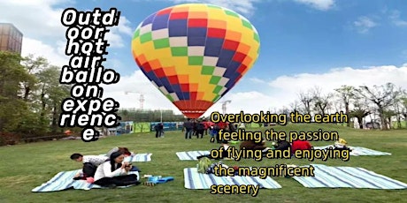 Outdoor hot air balloon experience