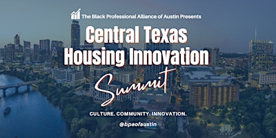 Primaire afbeelding van Central Texas Housing Innovation Summit