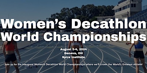 Imagem principal do evento Inaugural Women's Decathlon World Championships