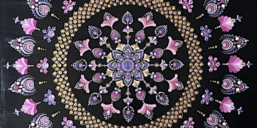 Primaire afbeelding van Large Mandala 2 day workshop with Beth Goulet at Moonstone Art Studio, Design and paint a Mandala