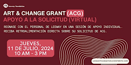 Imagem principal de 7/11 Art & Change Grant – apoyo a la solicitud (virtual)