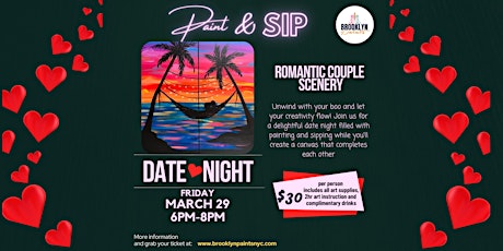 Romantic Couple: Paint & Sip