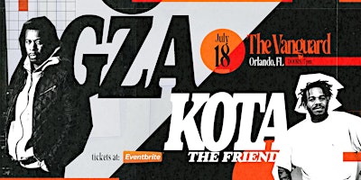 Imagem principal do evento GZA & KOTA The Friend - Orlando