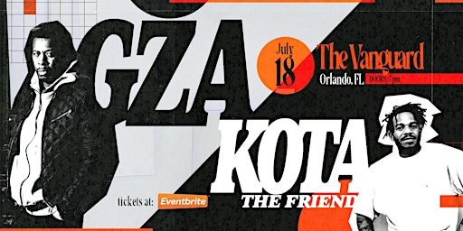 Imagem principal do evento GZA & KOTA The Friend - Orlando