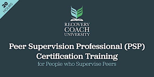 20 Hr. Peer Supervision Professional Certification Training (May 2024) primary image