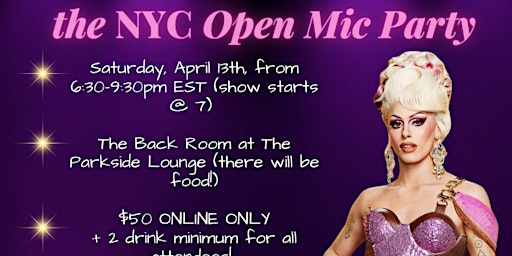 Hauptbild für Karma Comes Before the NYC Open Mic Party!!!