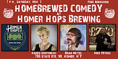 Image principale de Homebrewed Comedy at Homer Hops Brewing