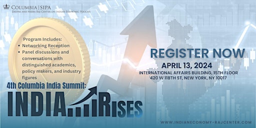 Imagem principal do evento 4th Columbia India Summit: India Rises