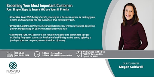 Becoming Your Most Important Customer! - NAWBO Oregon primary image