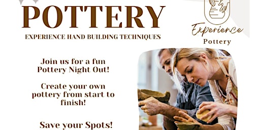 Imagen principal de Pottery Night Out!! Experience Hand Building Techniques