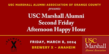 USC Marshall Alumni OC: 'Second Friday' Afternoon Happy Hour at Brewery X primary image