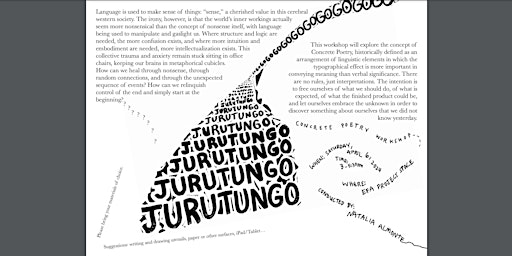Hauptbild für JURUTUNGO: Concrete Poetry Workshop