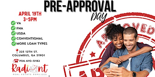 Imagem principal do evento Pre- Approval Day!