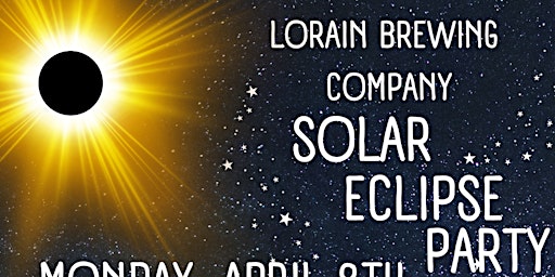 Image principale de Lorain Brewing Company Pop Up Solar Eclipse Party