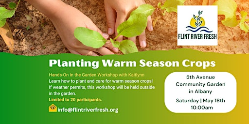 Hauptbild für Planting Warm Season Crops at 5th Ave Community Garden w/Kaitlynn