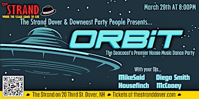 Imagen principal de The Strand Dover & Downeast Party People presents... "ORBIT"