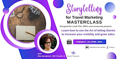 Storytelling for Travel Marketing MASTERCLASS primary image
