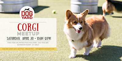 Imagem principal de Corgi Meetup at the Dog Yard Bar in Ballard - Saturday, April 20