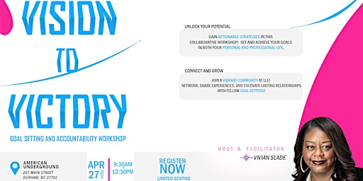 Hauptbild für VISION TO VICTORY: Goal Setting and Accountability Workshop