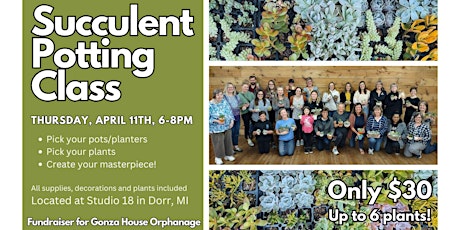 Succulent Potting Class