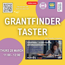 GrantFinder Taster Webinar