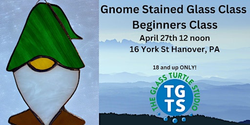 Imagem principal do evento Gnome Stained Glass Class Beginner Class