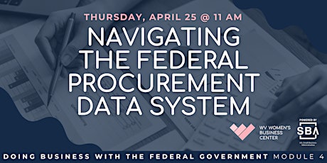 Image principale de Navigating the Federal Procurement Data System